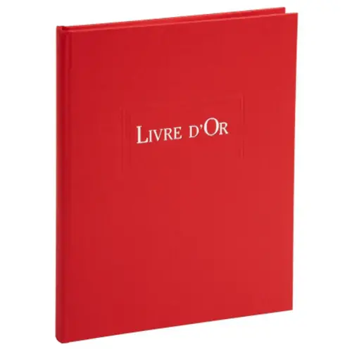 LIVRE D OR    1M.220X170 ROUGE 