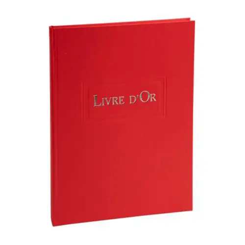 Livre d'or - A4 - Rouge - Exacompta 