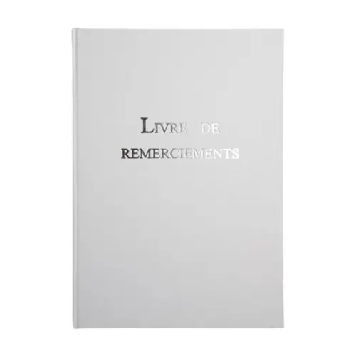 Livre de remerciements - A4 - 96 pages - Blanc - Exacompta