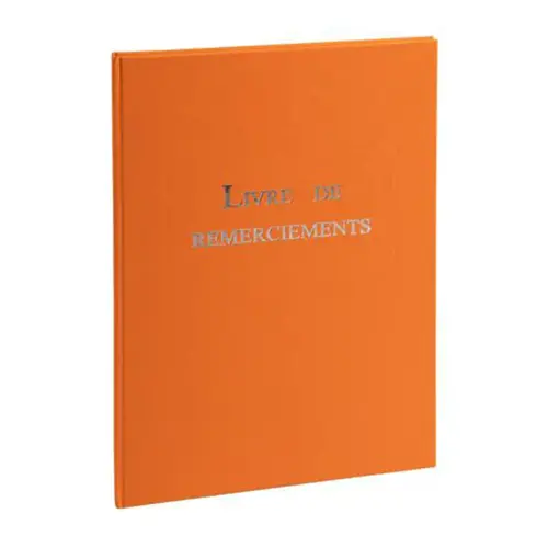 LIVRE DE REMERCIEMENT 96P.297X210.ORANGE
