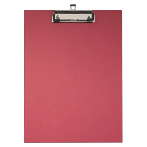 Porte-bloc papier enduit A4 rouge