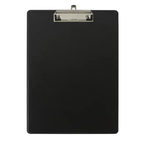 Porte-bloc avec pochette PP A4 noir 