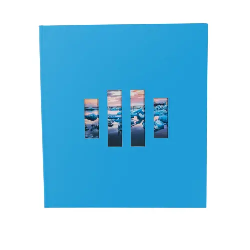 Album livre 60p noir 29x32cm MILANO Bleu 