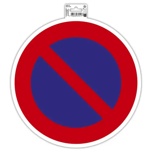 Panneau adhesif Interdi. stationner 30cm