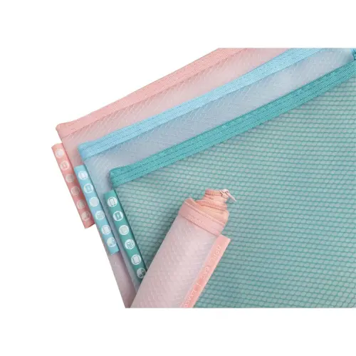 Pochette zip EVA A5 Chrom pastel assorti - Exacompta 