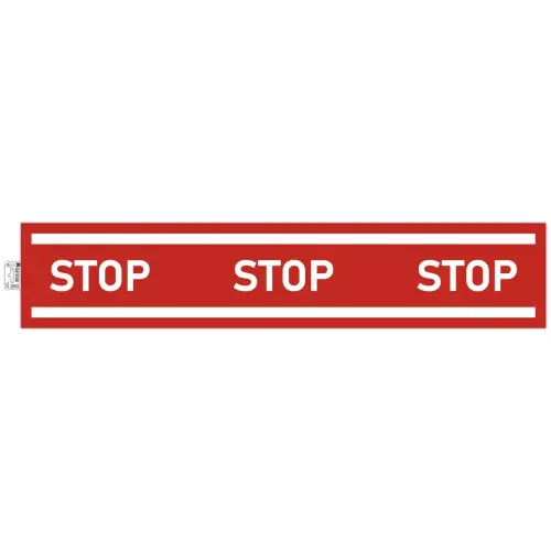 Panneau adhesif bande stop 100cm