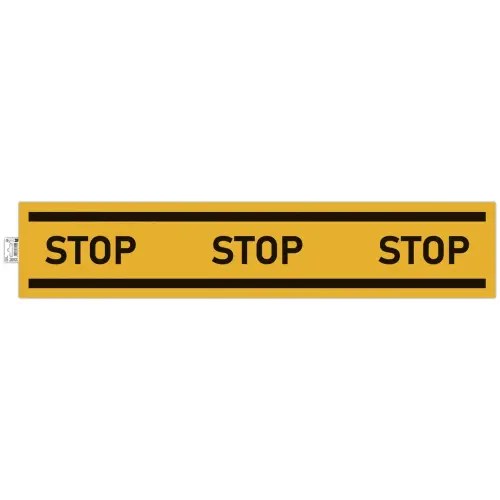 Pann adhesif obligation stop jaune 100cm