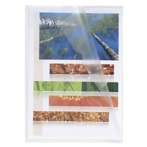 Sachet 100 poch.Coin PP Lisse cristal A5