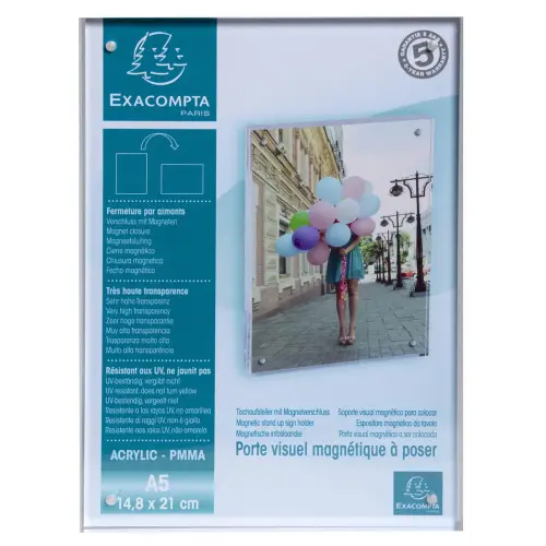 Porte-visuel fermeture magnetique A5 