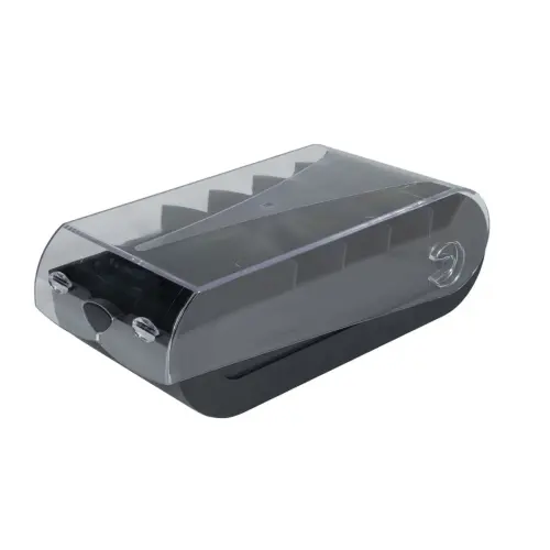 Bo&icirc;te a fiches bristol A7 noir/cristal - Exacompta 