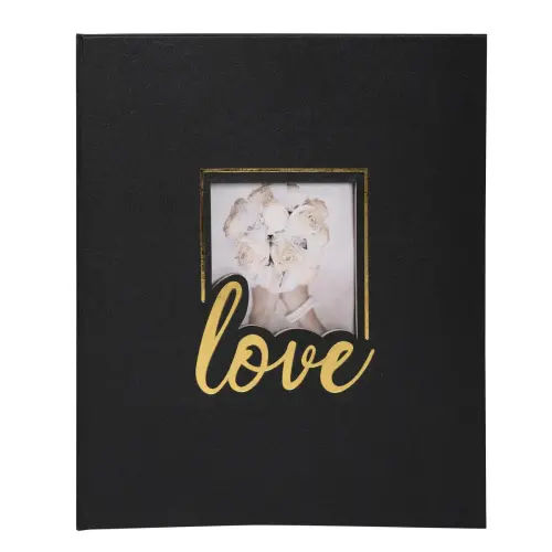Livre album LOVE - 60 pages - 29 x 32 cm - Noir - Exacompta