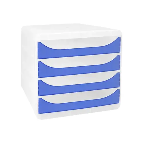 Caisson individuel - 4 tiroirs - Bleu - EXACOMPTA 