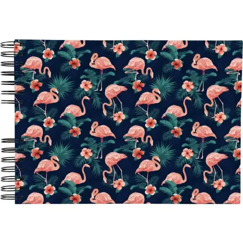 Album FLAMINGO - Reliure spirales - 50 pages - 32 x 22 cm - Exacompta 