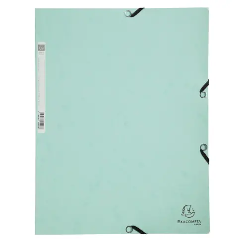 Chem. 3rab+elast. A4 carte AQUAREL vert