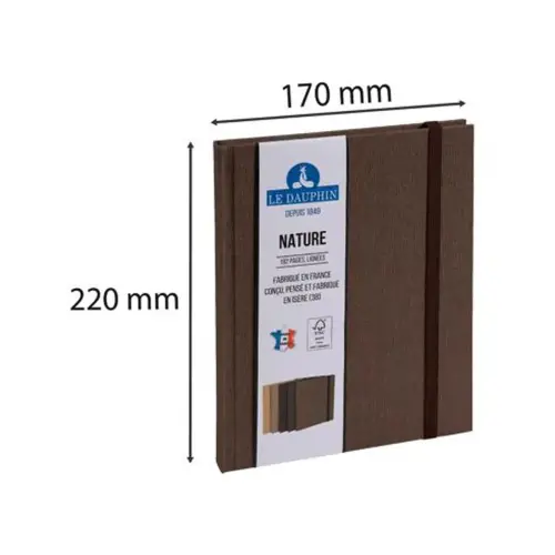 REG NATURE 220x170. 192P LIGNE ROUGE FSC®