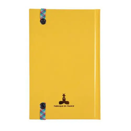 Carnet lign&eacute; - 17 x 11 cm - 192 pages - Jaune - EXACOMPTA 