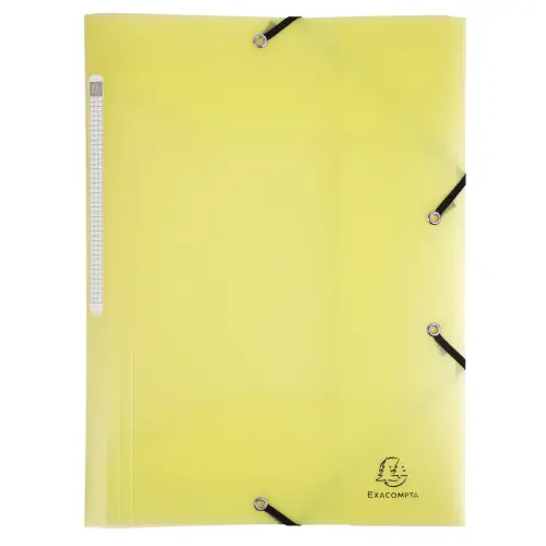 Chemise à élastique 3 rabats A4 en polypropylène Chromaline Pastel - Jaune - Exacompta