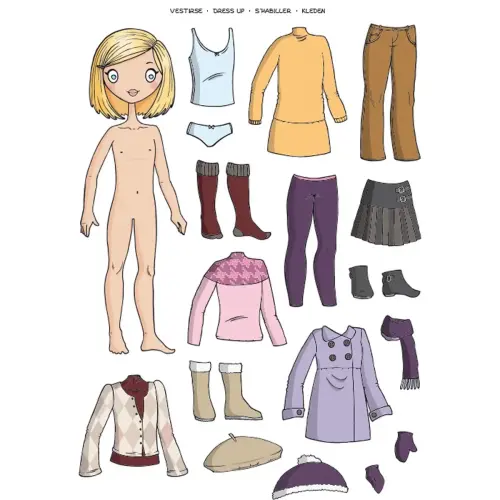 Gommettes thématiques réalistes La mode pour les filles 2 feuilles - Apli