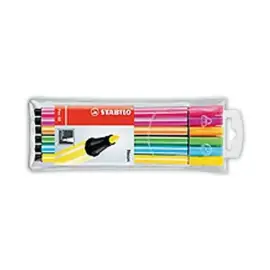 ETUI 6 FEUTRES STABILO PEN 68 NEON ASS 