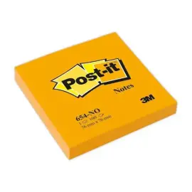 NEON POST-IT MEMO 76X76 ORANGE 