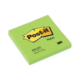 NEON POST-IT MEMO 76X76 VERT 