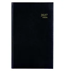 Agenda journalier  banque 1 volume - 17x27cm - Noir - Janvier &agrave; d&eacute;cembre - BREPOLS 