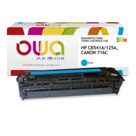 Toner &eacute;q. CANON 716C, HP CB541A - Cyan - OWA 