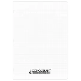 Cahier polypropyl&egrave;ne piq&ucirc;re 96P SEYES  210x297 90g incolore 