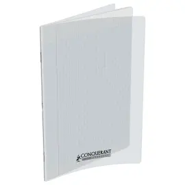 Cahier polypropyl&egrave;ne piq&ucirc;re Sey&egrave;s - A4+ 90g - 96 pages - Incolore - Conqu&eacute;rant 