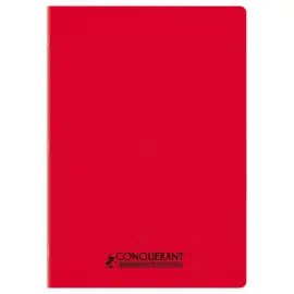 Cahier polypropyl&egrave;ne piq&ucirc;re 96P SEYES  210x297 90g rouge 