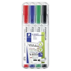 4 Marqueurs effa&ccedil;ables Lumocolor 341 - STAEDTLER 