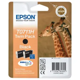 2 Cartouches EPSON T071 noire 