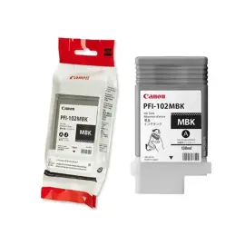 Cartouche jet d'encre CANON noire PFI-102MBK 