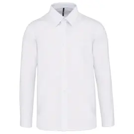 Chemise popeline polycoton homme - Taille 6XL - Blanc 
