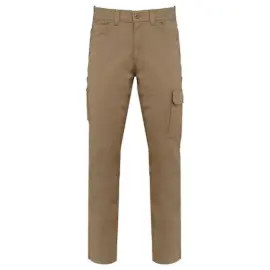 Pantalon coton - Stretch - Taille 52 - Camel 