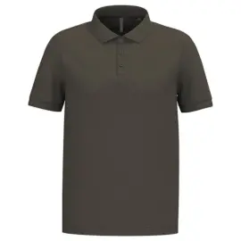 Polo homme - Manches courtes - Taille S - Kaki 