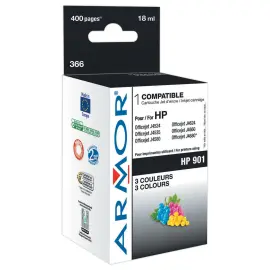 Cartouche d'encre ARMOR 3 couleurs compatible HP CC656A 