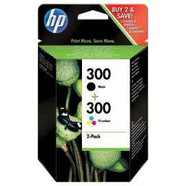 2 Cartouches HP 300 CN637EE - 4 couleurs - HP 