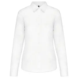 Chemise popeline polycoton femme - Taille XL - Blanc 