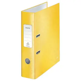 Classeur &agrave; levier WOW 180&deg; - Jaune - LEITZ 