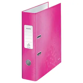 Classeur &agrave; levier WOW 180&deg; - Rose - LEITZ 
