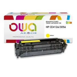 Toner &eacute;q. HP CE412A - Jaune - OWA 