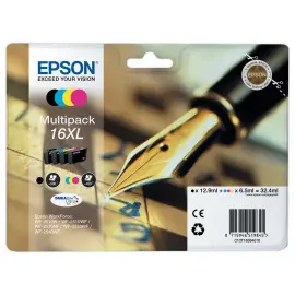 4 cartouches T1636 - Noir, cyan, magenta et jaune - EPSON 