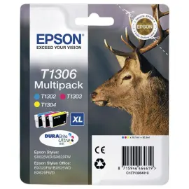3 Cartouches Epson T1306 cyan, magenta et jaune 