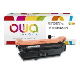 Toner &eacute;q. HP CE400X - Haute capacit&eacute; - Noir - OWA 