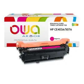 Toner &eacute;q. HP CE403A - Magenta - OWA 