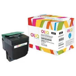Toner &eacute;q. LEXMARK C540H1KG, LEXMARK C540H2KG - Noir - OWA 