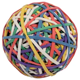 Boule de 270 bracelets &eacute;lastiques - Caoutchouc - SIGN 