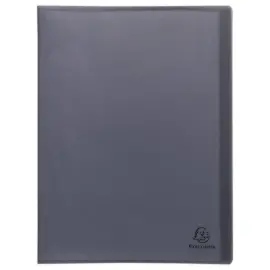 Prot&egrave;ge-documents plastique recycl&eacute; - 60 vues - Noir - EXACOMPTA 