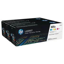 3 Toners HP 305A LaserJet - CF370AM - Couleurs - HP 